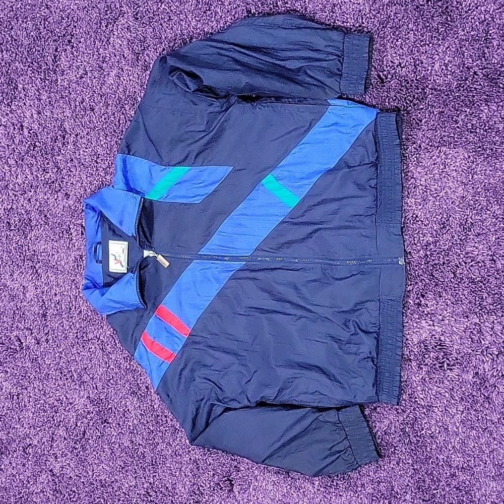Vintage Vizor Track Jacket lined color block